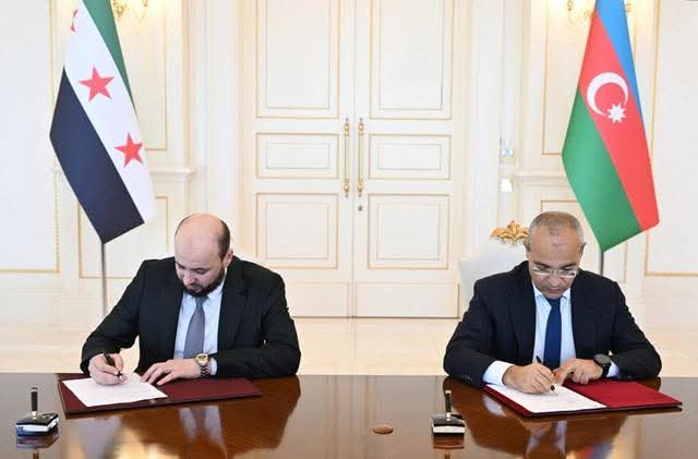 سورية وأذربيجان توقعان اتفاقاً في مجال الغاز الطبيعي
