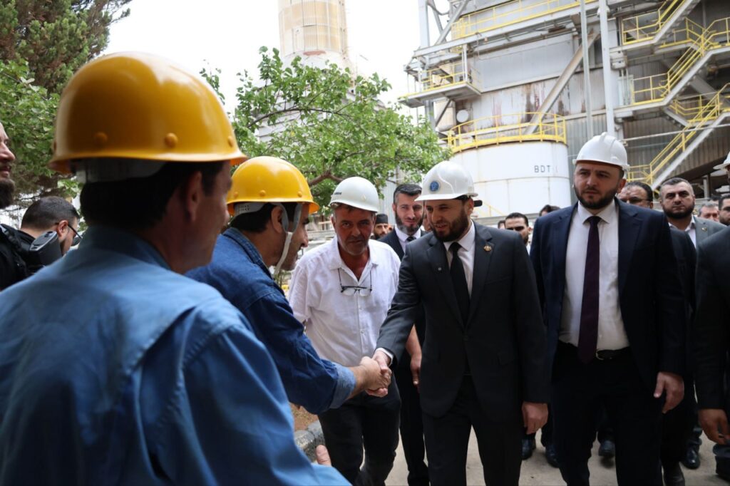 وزير الطاقة السوري في محطة جندر